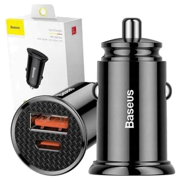Baseus USB-C PD3.0 QC4.0 PPS 30W car charger - Black - Accessories
